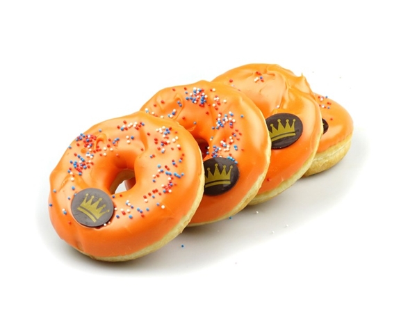 Oranje donuts 4 stuks