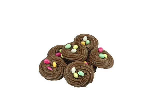 Chocolade vogelnestjes per 100 gram