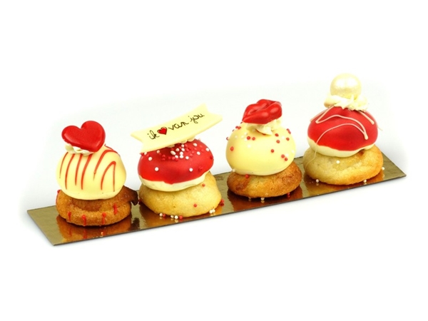 Valentijn petit glace per 4 stuks
